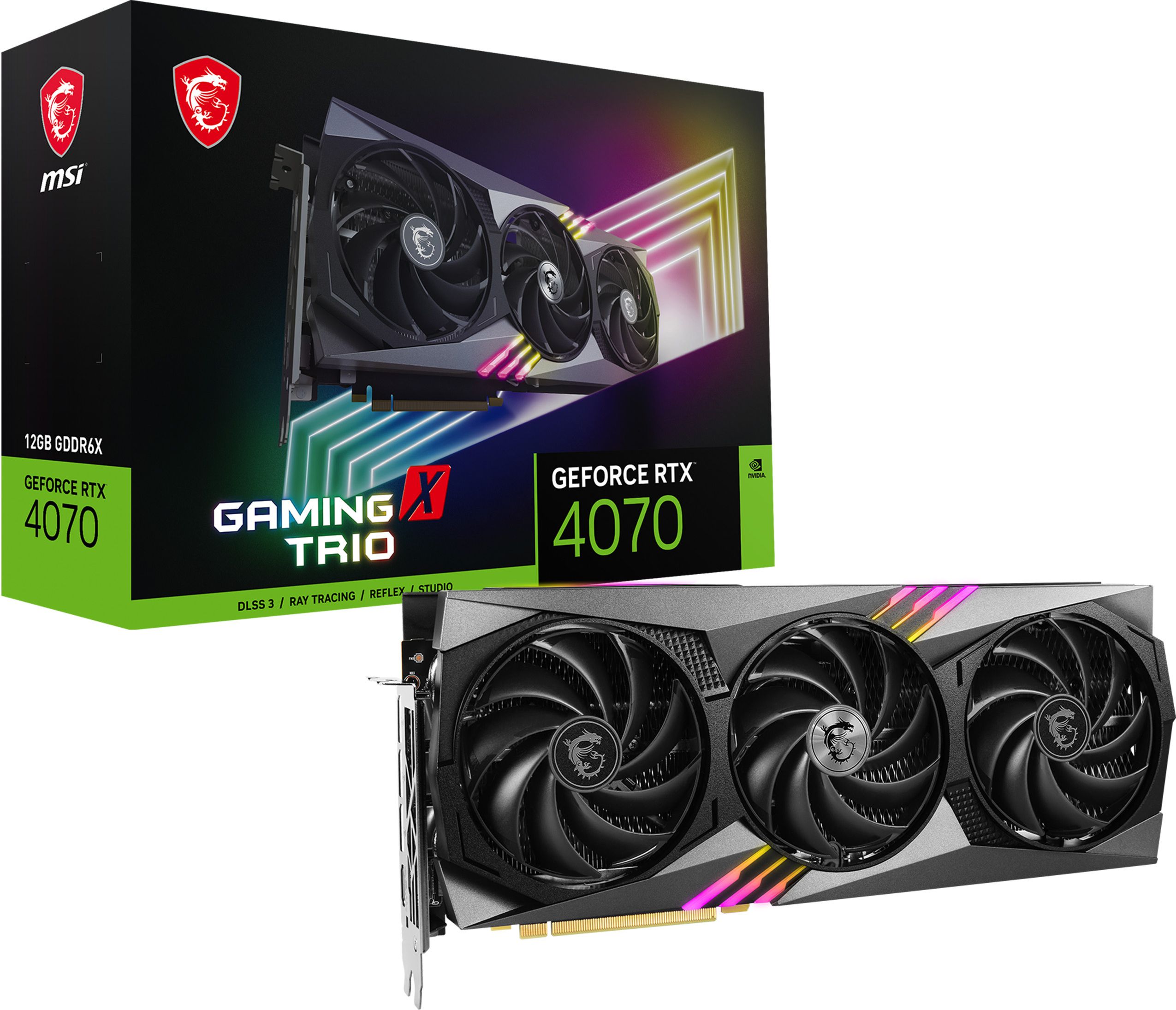 MSI GeForce RTX 4070 GAMING X TRIO 12GB 3xDP 1.4 1xHDMI 2.1